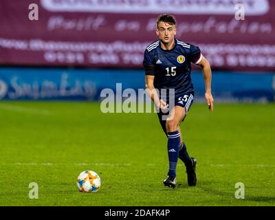 Édimbourg, Écosse, Royaume-Uni. 12 novembre 2020 Barry Maguire d'Écosse pendant l'UEFA les moins de 21 ans 2021 matchs de qualification contre l'Ecosse contre la Croatie au stade Tynecastle. Crédit : Alan Rennie/Alay Live News Banque D'Images