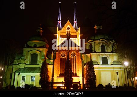 La Cathédrale de Saint Jean Baptiste à Wroclaw, Pologne Banque D'Images