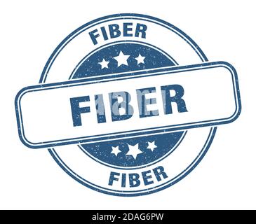 timbre en fibre. panneau en fibre. étiquette de grunge ronde Illustration de Vecteur