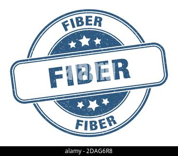 timbre en fibre. panneau en fibre. étiquette de grunge ronde Illustration de Vecteur