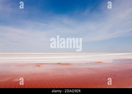 Chott el Jerid (lac Salé), près de Tozeur, Tunisie Banque D'Images