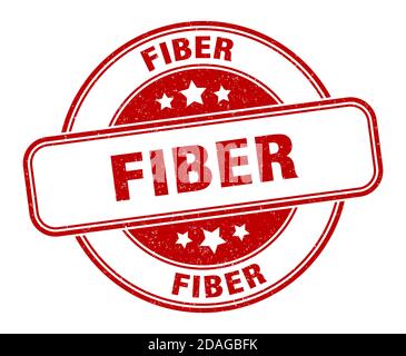 timbre en fibre. panneau en fibre. étiquette de grunge ronde Illustration de Vecteur