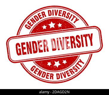 timbre sur la diversité des sexes. affiche sur la diversité des sexes. étiquette de grunge ronde Illustration de Vecteur