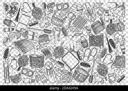 Ensemble de douche et de douche Illustration de Vecteur