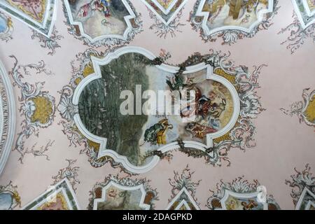 römisch-katholische Pfarrkirche St. Georgen Obermais, Meran, Südtirol, Italie Banque D'Images