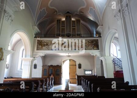 römisch-katholische Pfarrkirche St. Georgen Obermais, Meran, Südtirol, Italie Banque D'Images