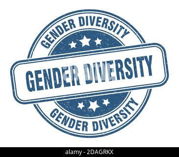 timbre sur la diversité des sexes. affiche sur la diversité des sexes. étiquette de grunge ronde Illustration de Vecteur