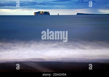 île Drangey au Skagafjoerdur, Islande, Drangey Banque D'Images