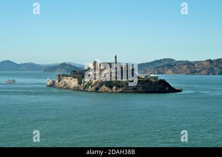 Prison d'Alcatraz située à San Francisco, Californie Banque D'Images