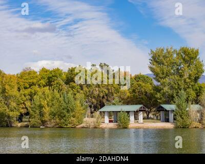 Vue du matin sur le parc Floyd Lamb de Las Vegas, Nevada Banque D'Images
