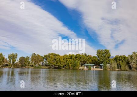 Vue du matin sur le parc Floyd Lamb de Las Vegas, Nevada Banque D'Images