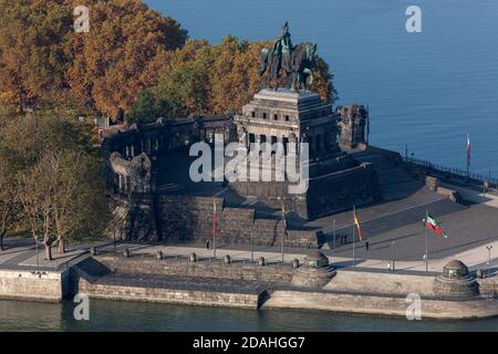 Géographie / Voyage, Allemagne, Rhénanie-Palatinat, Koblenz, vue de la forteresse Ehrenbreitstein à Kaiser, Additional-Rights-Clearance-Info-not-available Banque D'Images