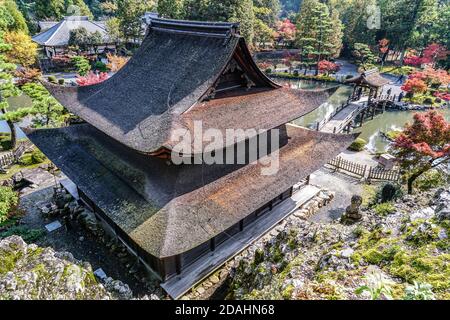 Temple Eiho-ji, temple bouddhiste Zen Rinzai et jardins pittoresques aux couleurs automnales à Tajimi-shi, Gifu, Japon Banque D'Images