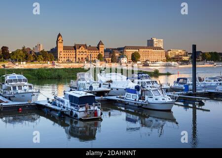 Géographie / Voyage, Allemagne, Rhénanie-Palatinat, Koblenz, vue sur le Rhin vers Konrad-Adenauer-, Additional-Rights-Clearance-Info-non-disponible Banque D'Images