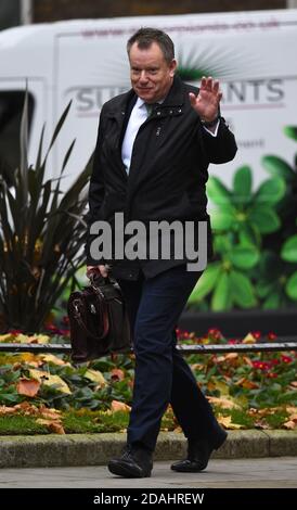 Lord David Frost, négociateur en chef du Royaume-Uni pour le Brexit, arrive à Downing Street, Londres. Banque D'Images