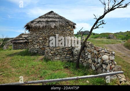 Voici une cabane si intéressante. Banque D'Images