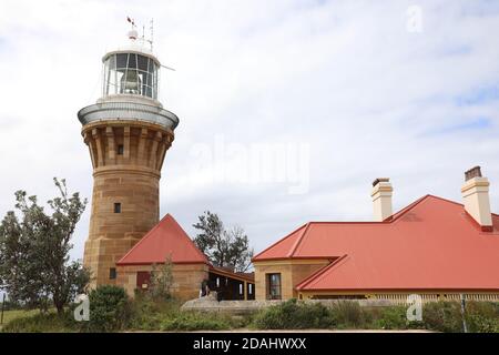 Phare de Barrenjoey, Palm Beach, Sydney, Nouvelle-Galles du Sud, Australie. Banque D'Images