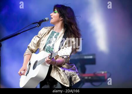 KT Tunstall effectue un jeu de storming sur la scène principale Du 2017 au Blackheath Music Festival Banque D'Images