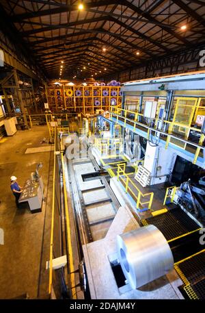 Le Tata steelworks à Port Talbot, au sud du pays de Galles - l'installation d'acier laminé à froid