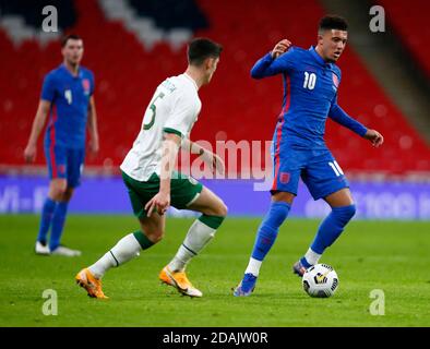 WEMBLEY, Royaume-Uni, NOVEMBRE 12: Jadon Sancho (Borussia Dortmund) d'Angleterre pendant International friendly entre l'Angleterre et la République d'Irela Banque D'Images