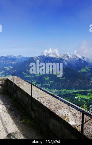 The Kehlsteinhaus (également connu sous le nom de The Eagle's Nest) Au-dessus du Kehlstein à 1.834m se trouve l'ancien La maison d'Hitler et le quartier général sud de l'Eagle Banque D'Images