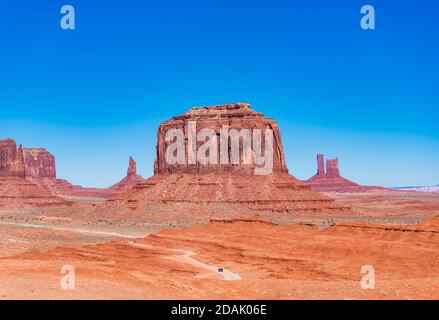 Vue sur les drones dans Monument Valley Banque D'Images