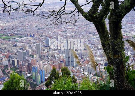 Bogota vue de Montserrate, Colombie, Amérique du Sud Banque D'Images