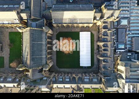 Vue aérienne sur l'université de Glasgow Banque D'Images