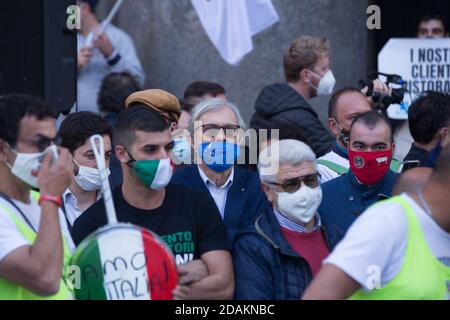 Rome, Italie. 13 novembre 2020. Vittorio Sgarbi (photo de Matteo Nardone/Pacific Press) Credit: Pacific Press Media production Corp./Alay Live News Banque D'Images