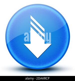 Télécharger l'illustration abstraite du bouton rond bleu brillant de l'œil Banque D'Images