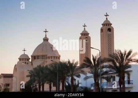 La cathédrale céleste. Église copte à Charm El Cheikh Banque D'Images