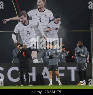 Leipzig, Allemagne. 14 novembre 2020. Firo: 13.11.2020 football, football: UEFA NATIONS LEAGUE, Landerspiel Nationalmannschaft Allemagne, GER - Ukraine AMIRI et RUDIGER | usage dans le monde crédit: dpa/Alamy Live News Banque D'Images