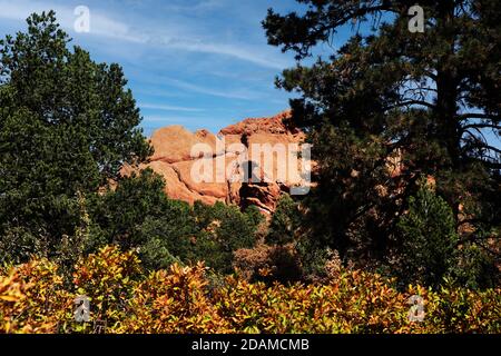 PARCS ET LOISIRS VOLUME 5: Parc national Garden of the Gods à Colorado Springs, Colorado. Banque D'Images