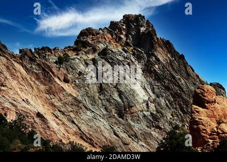 PARCS ET LOISIRS VOLUME 5: Parc national Garden of the Gods à Colorado Springs, Colorado. Banque D'Images