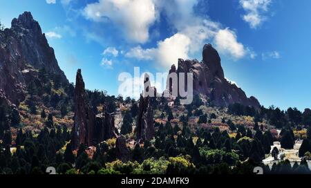 PARCS ET LOISIRS VOLUME 5: Parc national Garden of the Gods à Colorado Springs, Colorado. Banque D'Images