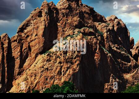 PARCS ET LOISIRS VOLUME 5: Parc national Garden of the Gods à Colorado Springs, Colorado. Banque D'Images