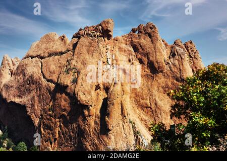 PARCS ET LOISIRS VOLUME 5: Parc national Garden of the Gods à Colorado Springs, Colorado. Banque D'Images