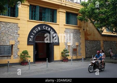 Entrée au musée central de la prison, « Maison Centrale », Hanoï, Vietnam 10 sept 2016 Banque D'Images