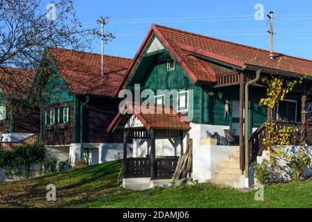 Deutsch Schützen-Eisenberg: Maison de vignoble à Deutsch Schützner Bergen, Südburgenland, Burgenland, Autriche Banque D'Images