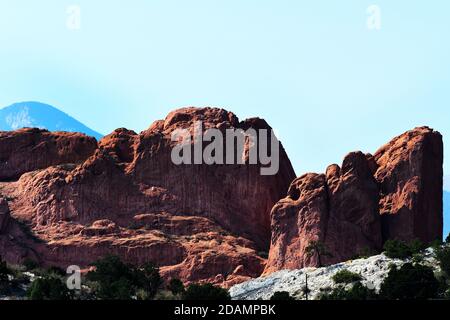 PARCS ET LOISIRS VOLUME 5: Parc national Garden of the Gods à Colorado Springs, Colorado. Banque D'Images