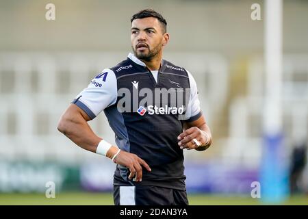 Kenton Bank foot, Royaume-Uni. 07e juillet 2020. Luther BURRELL (13) de Newcastle Falcons lors du match amical entre Newcastle Falcons et Ealing Trailfinders à Kingston Park, Kenton Bank foot, Newcastle, Angleterre, le 13 novembre 2020. Photo de David Horn. Crédit : Prime Media Images/Alamy Live News Banque D'Images