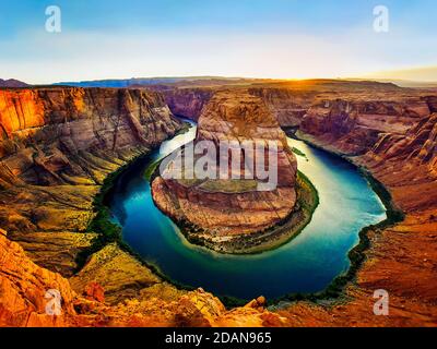 Horseshoe Bend, Page, Arizona Banque D'Images