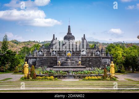 petit temple borobudur à bali indonésie Banque D'Images