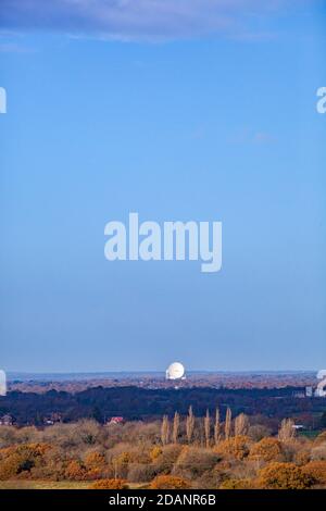 Le télescope Lovell de l'observatoire de Jodrell Bank dans le Cheshire, Angleterre Banque D'Images