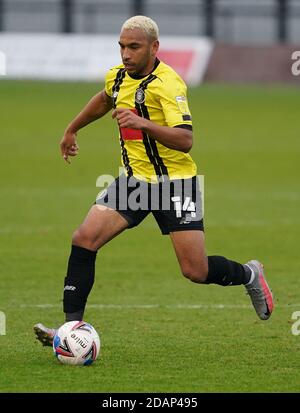 Brendan Kiernan de Harrogate Town lors du match de la Sky Bet League Two au stade Envirovent de Harrogate. Banque D'Images