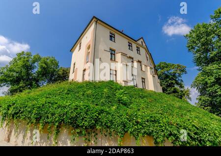 OSWIECIM, PROVINCE DE LA POLOGNE, POLOGNE; ger.: Auschwitz. Le château d'Oswiecim. Banque D'Images