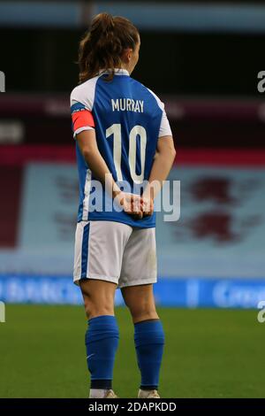 Birmingham, Royaume-Uni. 11 octobre 2020. Christie Murray (#10 Birmingham City) pendant le match de la Super League 1 de FA Womens entre Aston Villa et Birmingham City au stade Villa Park à Birmingham. Orlagh Malone Gardner/SPP crédit: SPP Sport Press photo. /Alamy Live News Banque D'Images