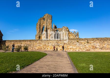 L'Abbaye de Whitby, Whitby, North Yorkshire, England, UK Banque D'Images