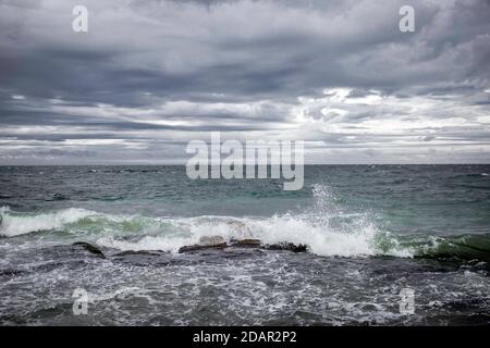 Mer Noire près d'Ahtopol, Bulgarie Banque D'Images