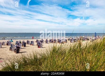 Weststrand, Norderney, île de Frise orientale, Frise orientale, Basse-Saxe, Allemagne Banque D'Images